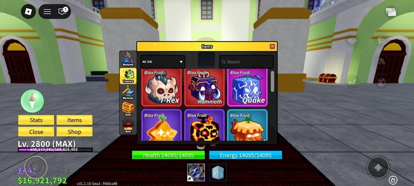 CONTA BLOX FRUITS LV MAX (LV. 2800)