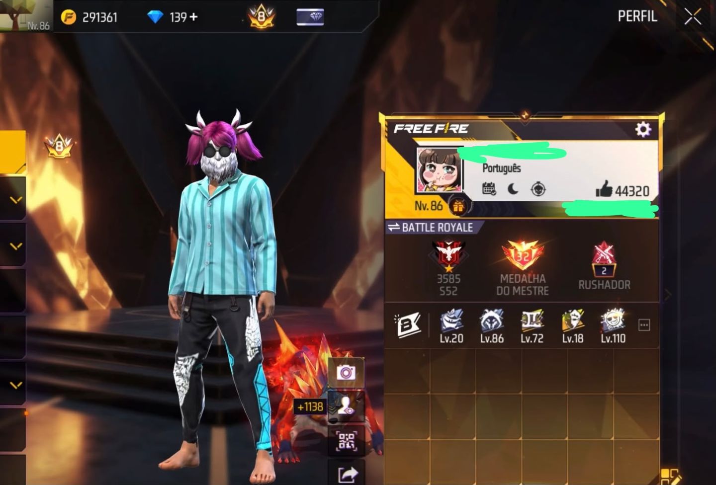 CONTA FREE FIRE