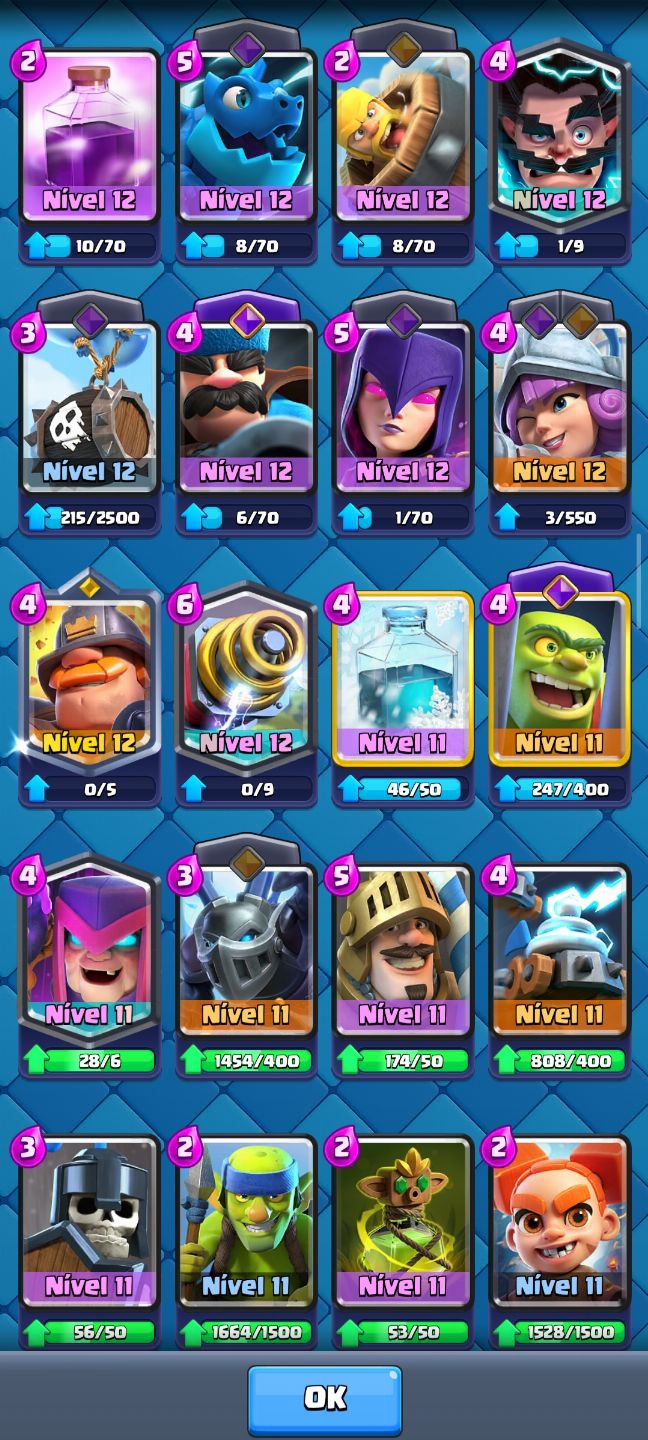 Conta de Clash Royale 11500+ Troféus