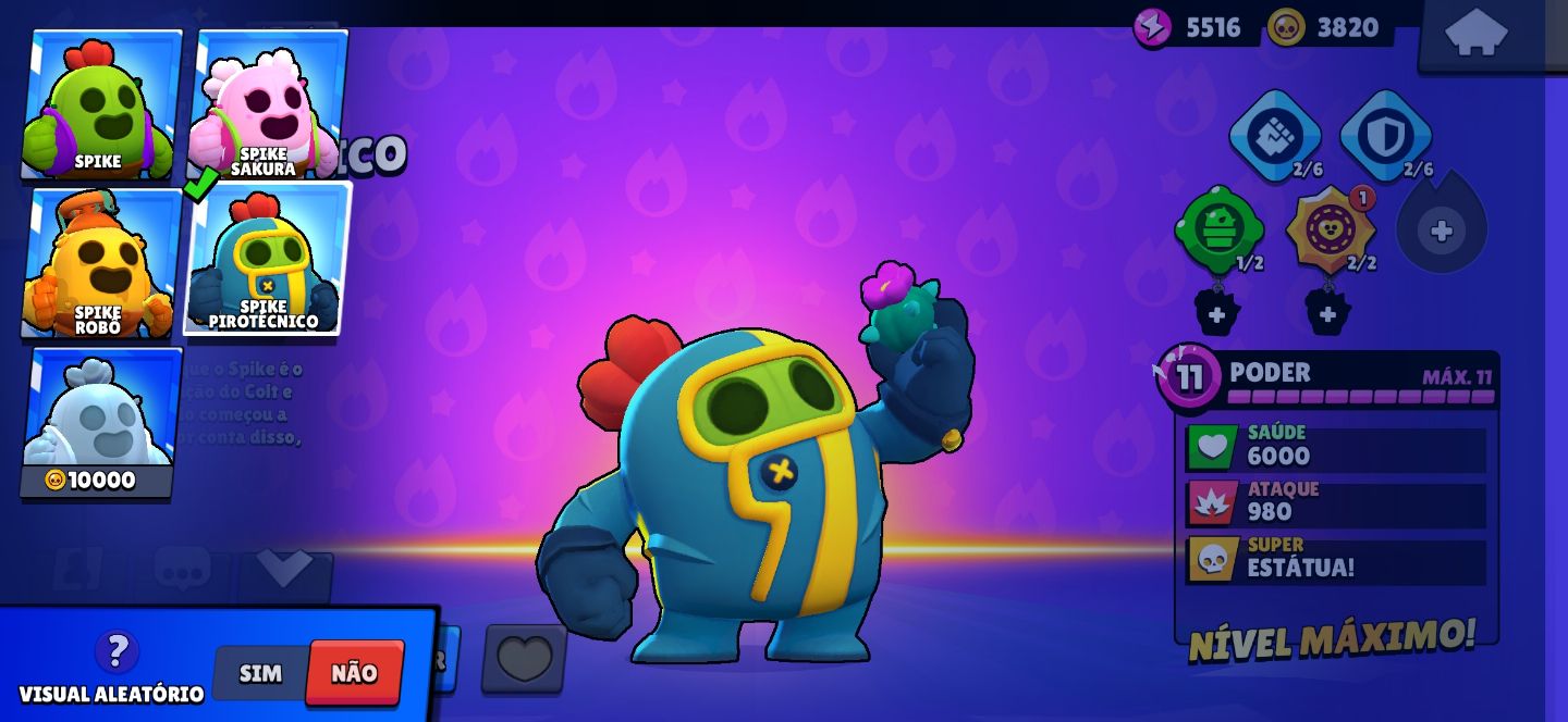 CONTA BRAWL STARS, SKINS LEGENDARIOD E ETC