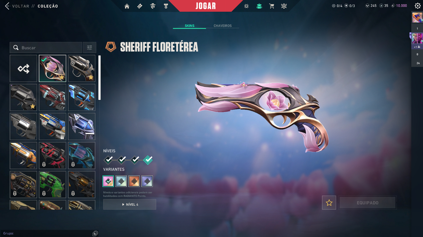 CONTA VALORANT +1600 GASTOS (MUITAS SKINS!!)