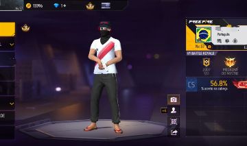 [CONTA DE FREE FIRE LEVEL 57, SOMBRA ROXA E AK DRAGÃO]