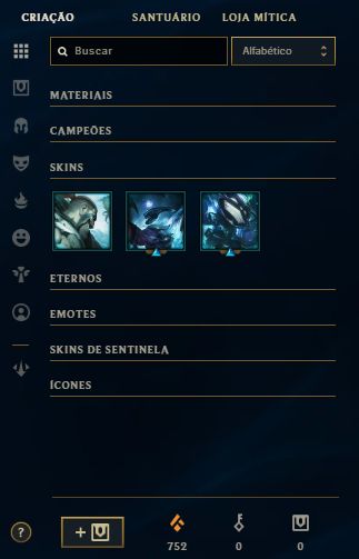 CONTA ESMERALDA 4 / +30 - 10 PDL / 9 SKINS / KAISA KDA / PROJETO SENNA / 14K EA