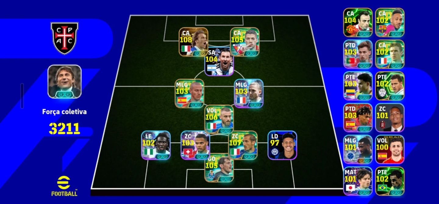 Conta Completa com Novo Del Piero Big Time