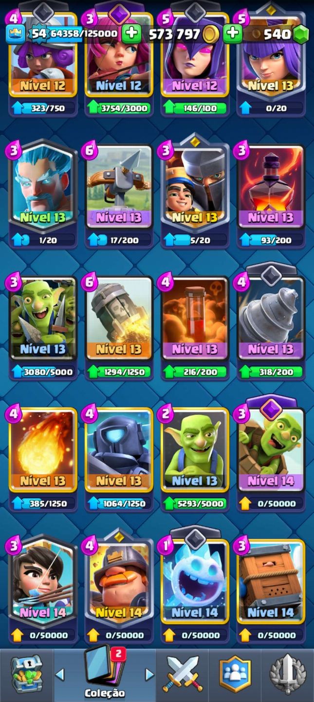 Clash royale conta gemada e upadassa