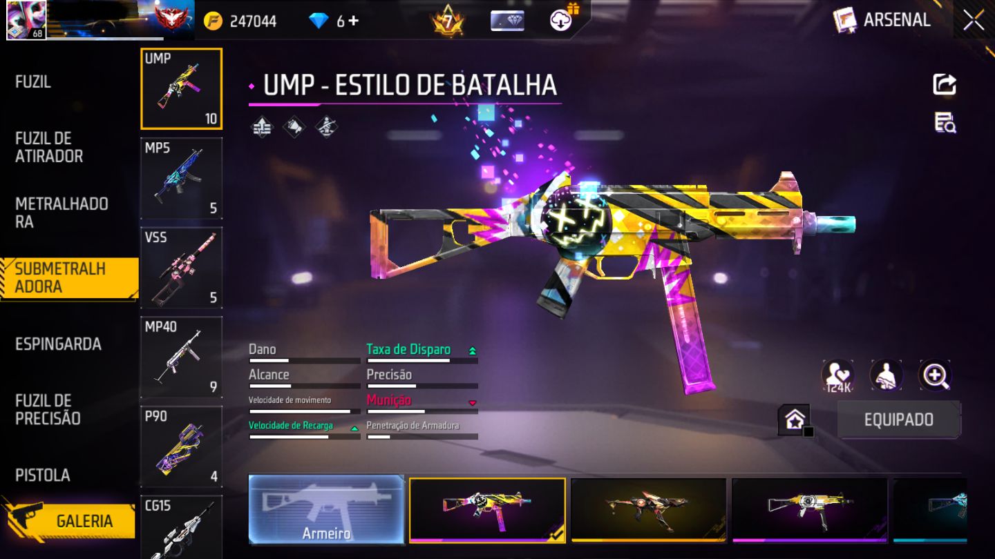 PRIME 7 | 5 PUNHOS | 3 ARMAS EVOLUTIVAS | UMP ATT 2X VEL |ANGELICAL