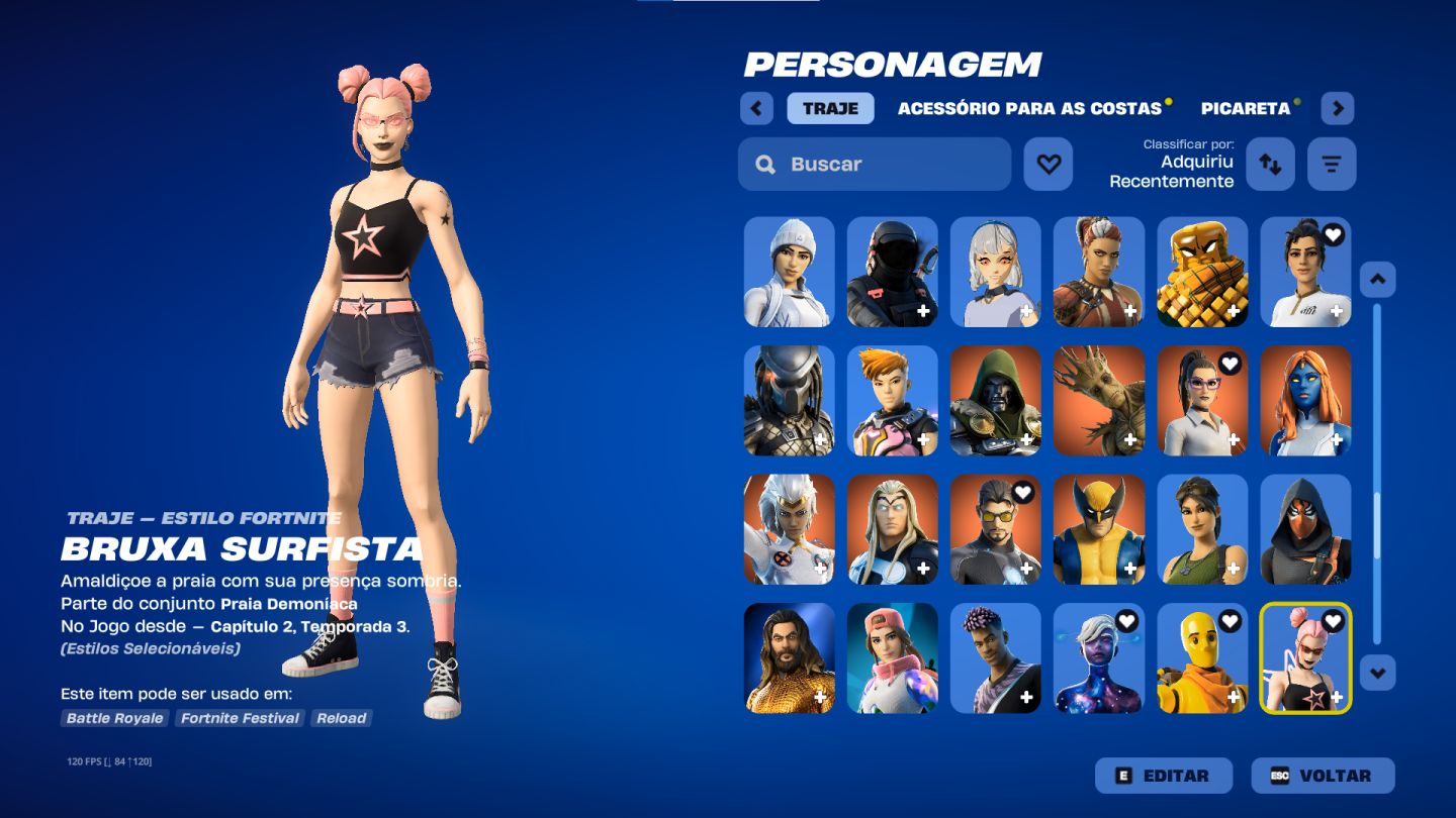 CONTA FORTNITE COM GTA 5 NA CONTA EPIC GAME E VARIAS SKINS E PASSES COM PARCERIA