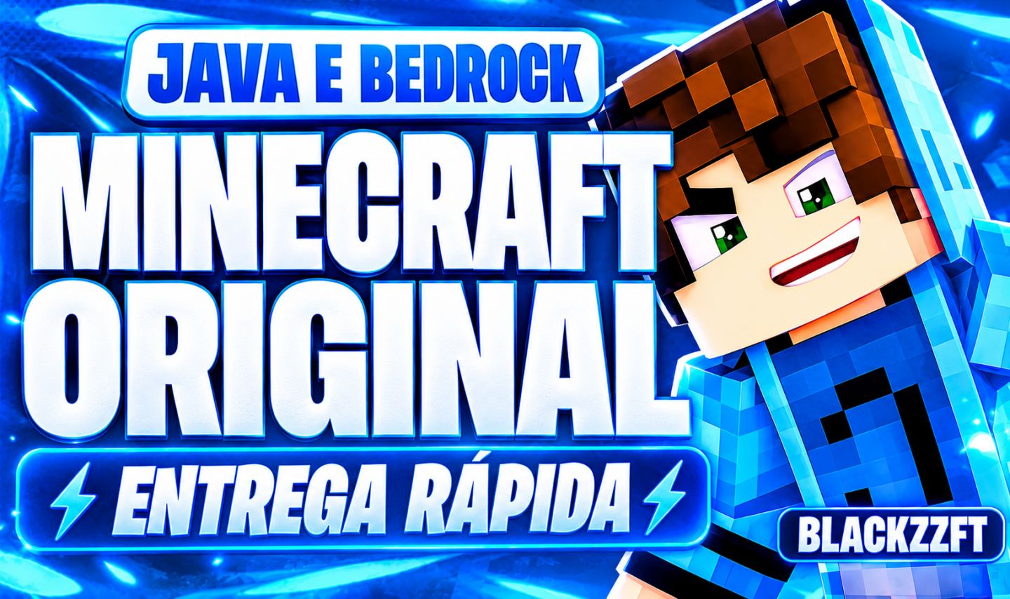 MINECRAFT JAVA + BEDROCK ORIGINAL | ENTREGA RÁPIDA | MELHOR PREÇO DA PLATAFORMA