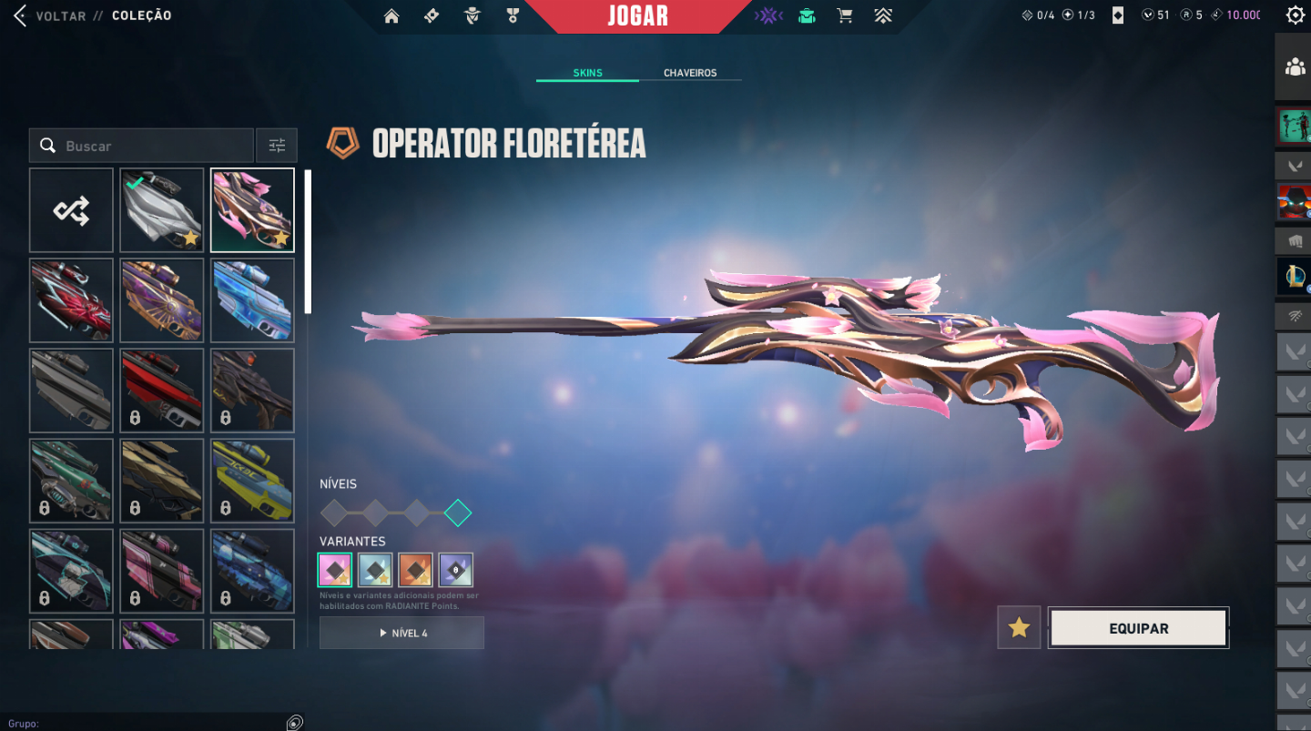 CONTA VALORANT | SKINS RARAS + VANDAL CHAMPIONS 2025
