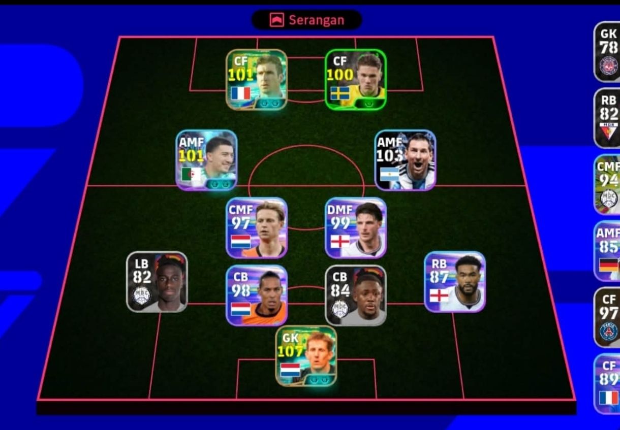 VAN DER SAR 108 + ERIC CANTONA 103 | CONTA eFootball Iniciante
