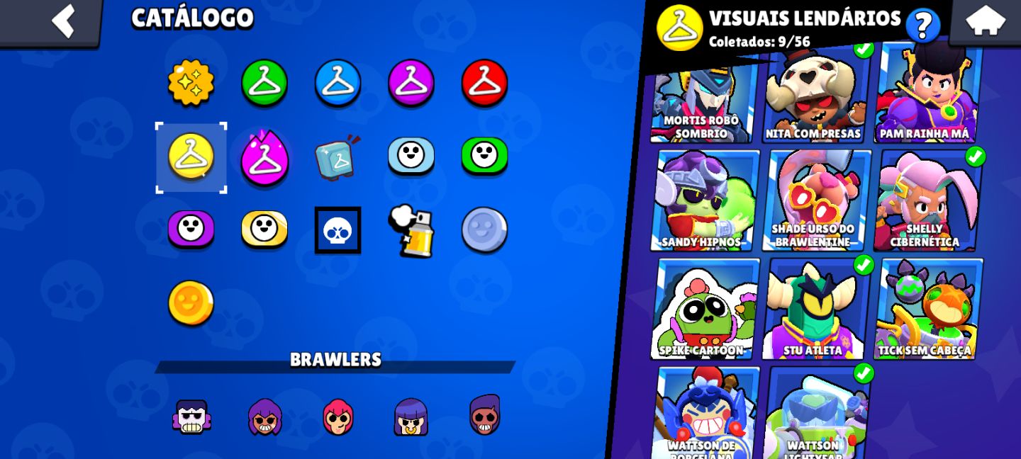 Conta de Brawl stars | 2023 | itens raros | Nori P1 em destaque