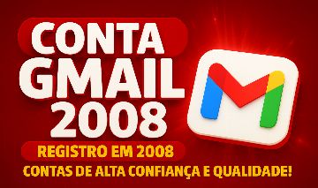 CONTA GMAIL DE +2008 - ENTREGA AUTOMATICA