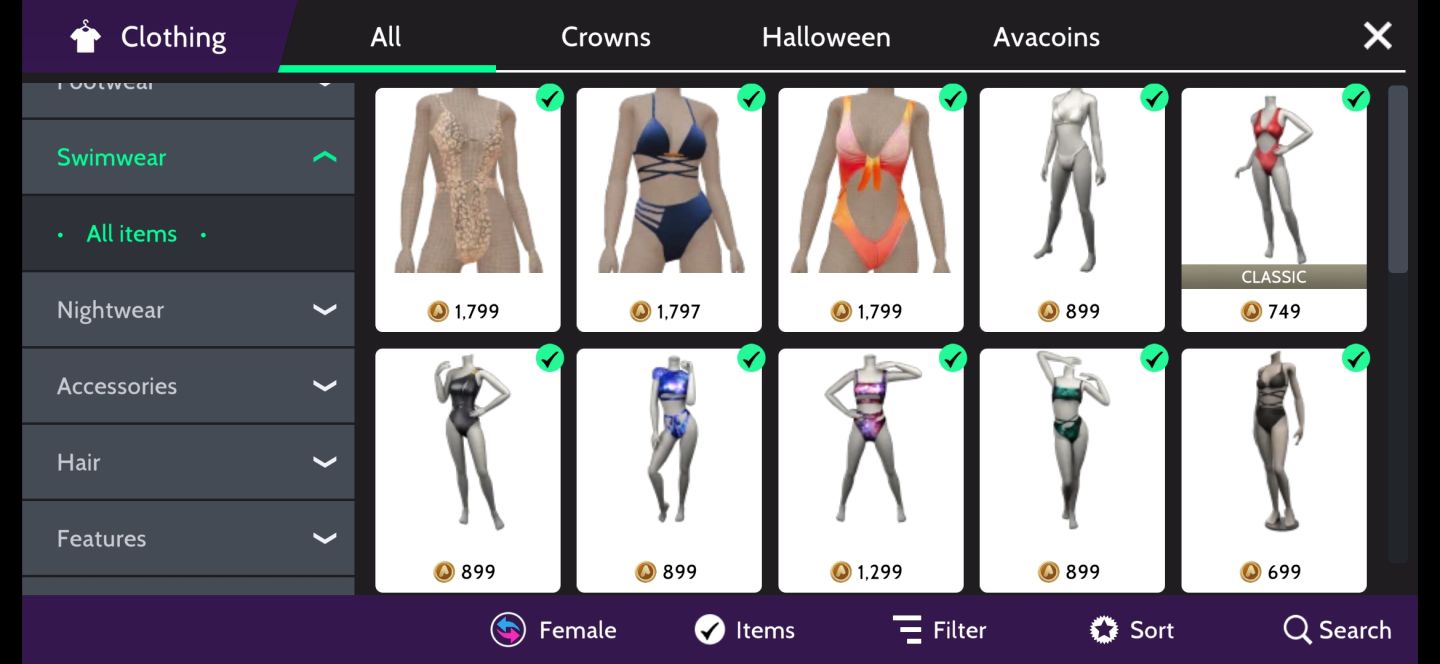 Conta Feminina Avakin Life - Exclusiva