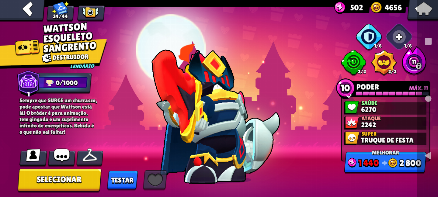 Conta Brawl Stars 40K Troféus + 700 GEMAS | Muitas Skins Épicas | Conta TOP!