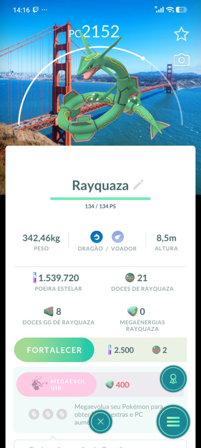 Conta de pokémon GO