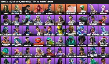 Conta Fortnite 73 Skins | Peter Griffin, Godzilla, Miku