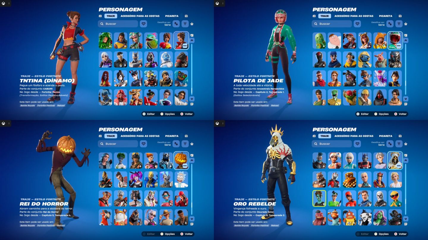 Conta Fortnite com Salve o Mundo Fundador + 613 Skins, Full Acesso