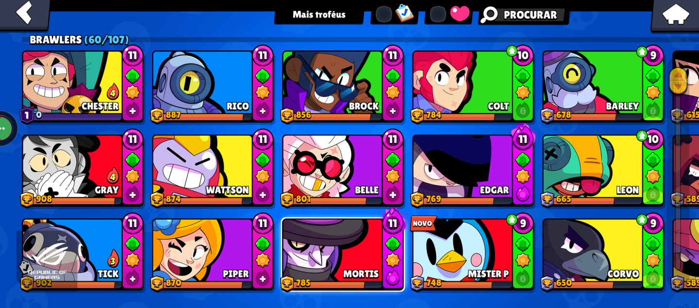 Conta brawl Stars simples para começar não começar do zero