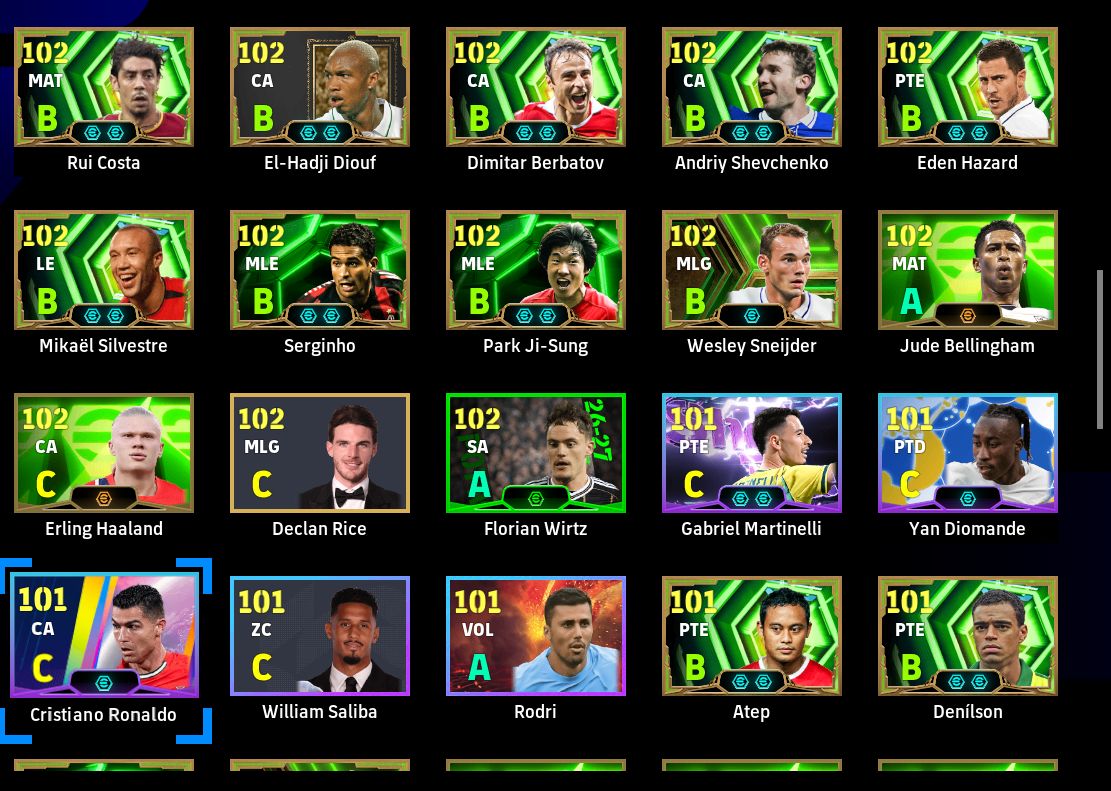 CONTA EFOOTBALL STEAM PC | FORÇA DO TIME 3244 | ELENCO FORTE | ÉPICOS E LENDA