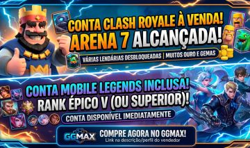 [COMBO] Conta Smurf MLBB (Épico III - 79% WR) + CR gmail único