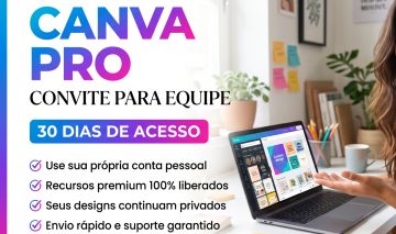 Canva Pro - Acesso via Convite para Equipe (30 Dias)