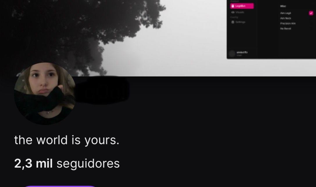 Conta com 2000 Seguidores ( User Raro 4 Letras )