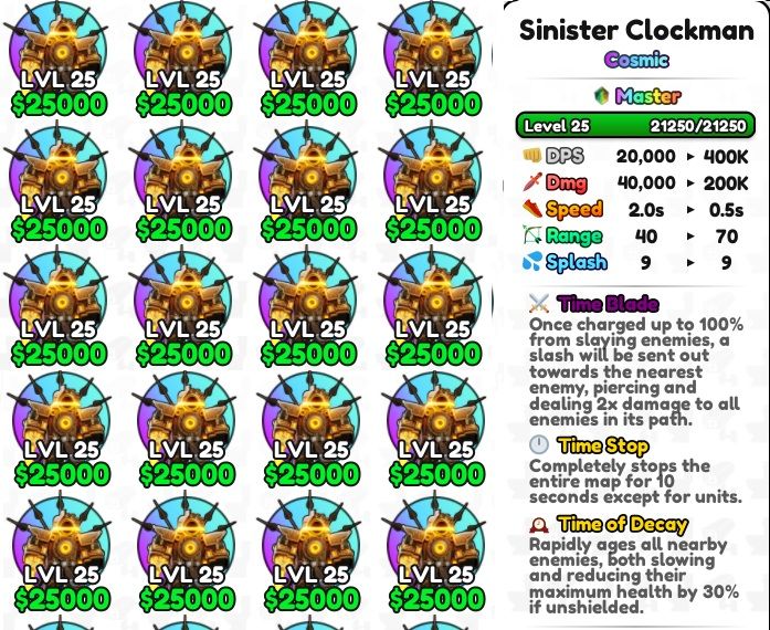 Toilet Skibidi Tower Defense (unidades)