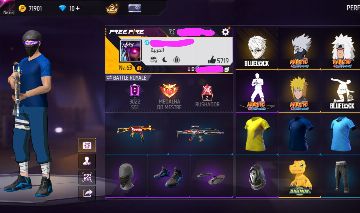 Conta de free fire gemada com Skins raras