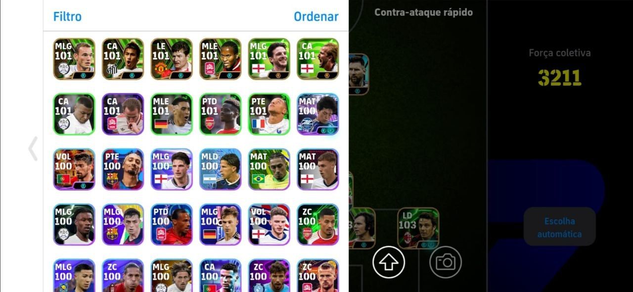 CONTA EFOOTBALL RARA! TOTTI BUGADO + ROMARIO + MESSI PRIME + RODRI BUGADAÇO E++!