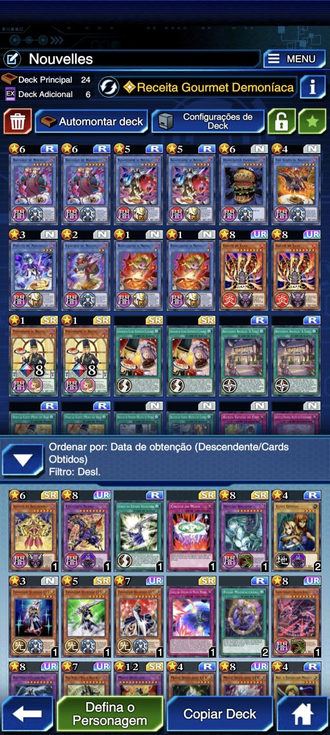 Conta Yu-Gi-Oh Duel Links| 7K+ Gemas|Decks Montados Speedroid, Dragão Branco etc