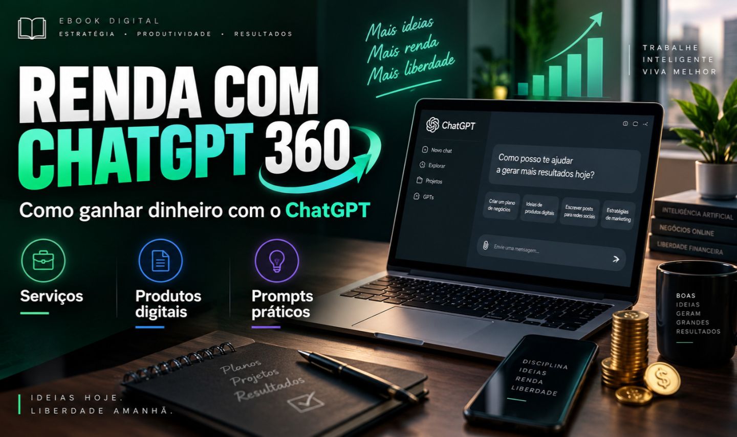 TENHA RENDA COM CHATGPT 360