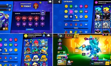 CONTA BRAWL STARS MUITO TOP CRIADA EM 2018