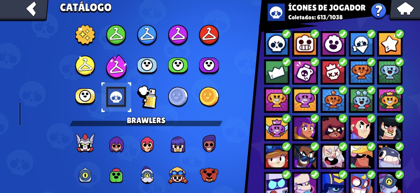 CONTA RARA DE BRAWL STARS, 4 RANK 35, PRESTIGIO 3, MESTRES 2024