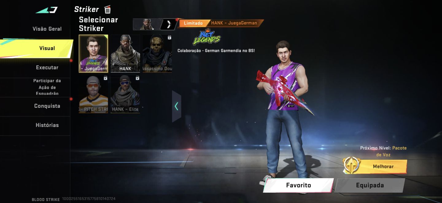 CONTA DE blood strike completinha pronta pra jogar
