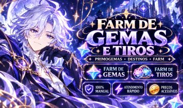 SERVIÇOS GENSHIN! - FARM DE GEMAS / TIROS ENTRELAÇADOS!
