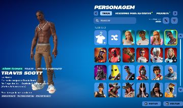 PREÇO BAIXÍSSIMO - TRAVIS SCOTT + SKINS TRYHARD - 60 SKINS - BRNDE INSANO!