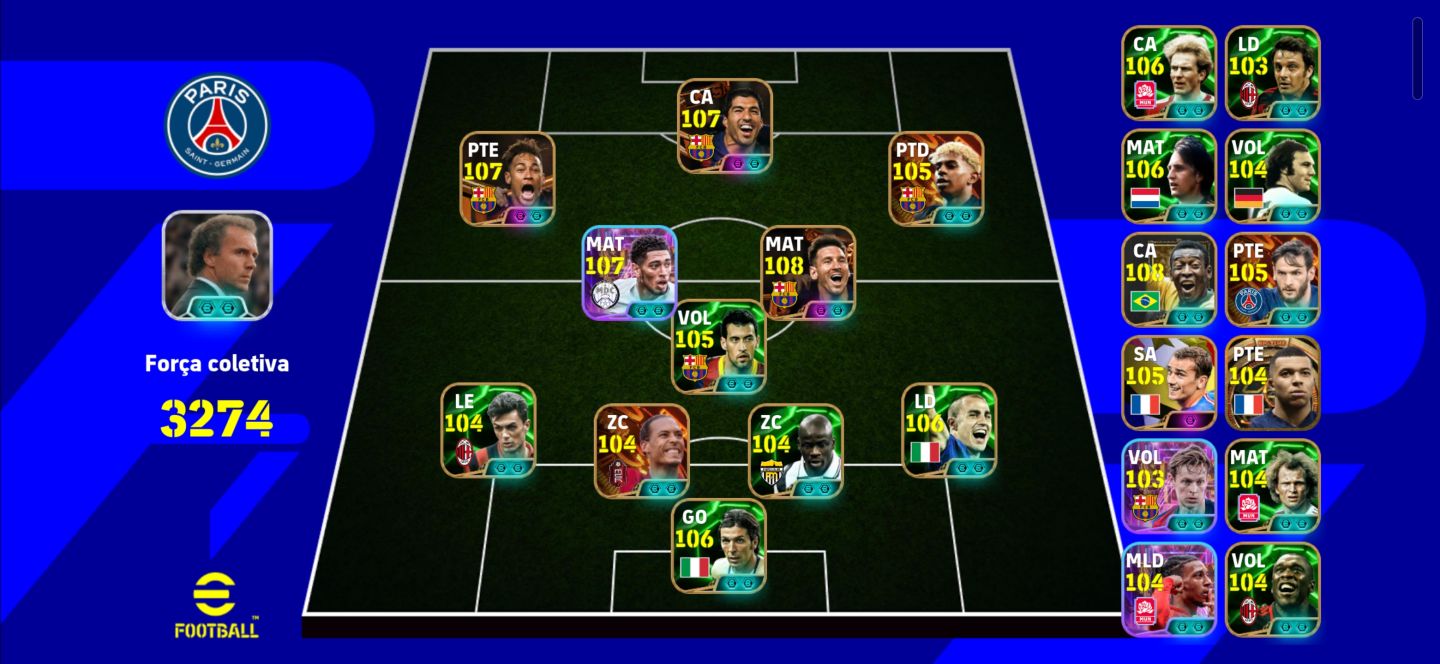 CONTA EFOOTBALL COM MESSI E NEYMAR RAROS (MOEDAS NEGATIVAS)