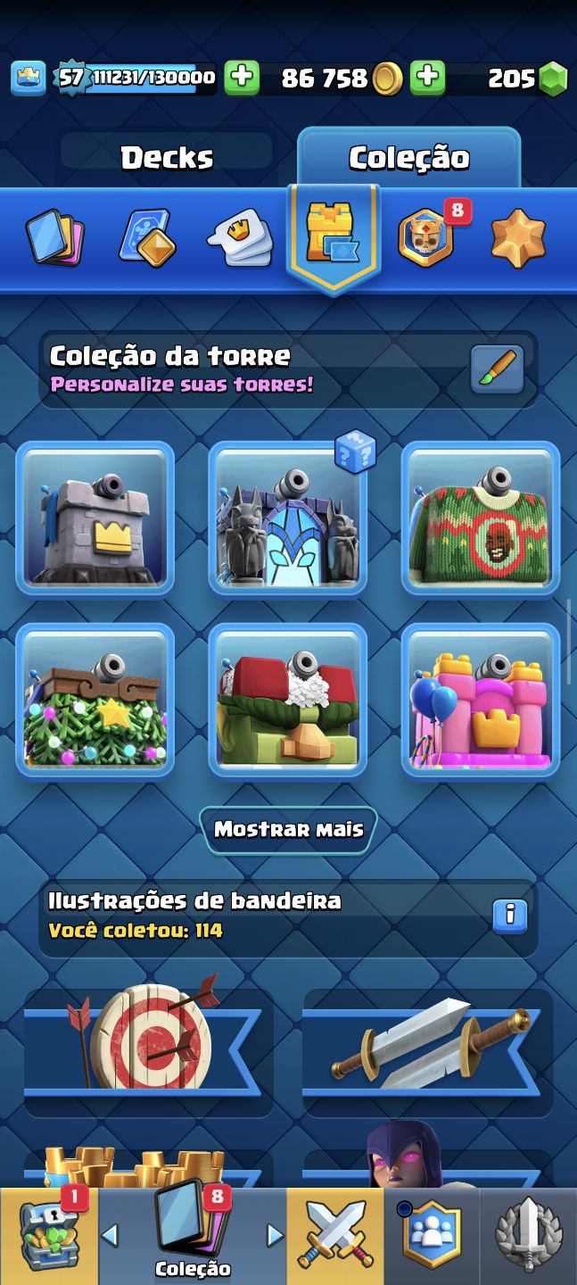 Conta Brwal stars e Clash Royale 24k e 10k troféus!
