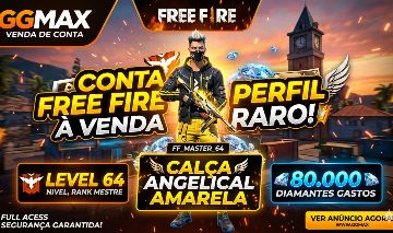 Conta ANTIGA Free Fire 80 MIL DIAMANTES GASTOS PRIME 6 CABELO MANDELA ANGELICAL