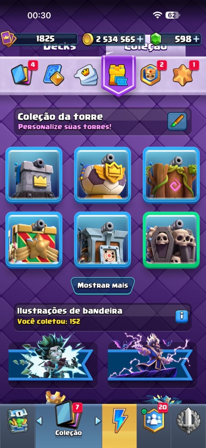 CONTA DE CLASH DE ROYALE DE ALTO NÍVEL À VENDA!