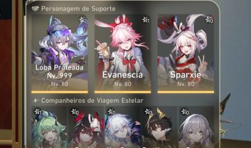 Silver Wolf 999 e2s1, evanescia e1s1, YaoGuang e0s1, Sparxie, huohuo e1 Dan Heng