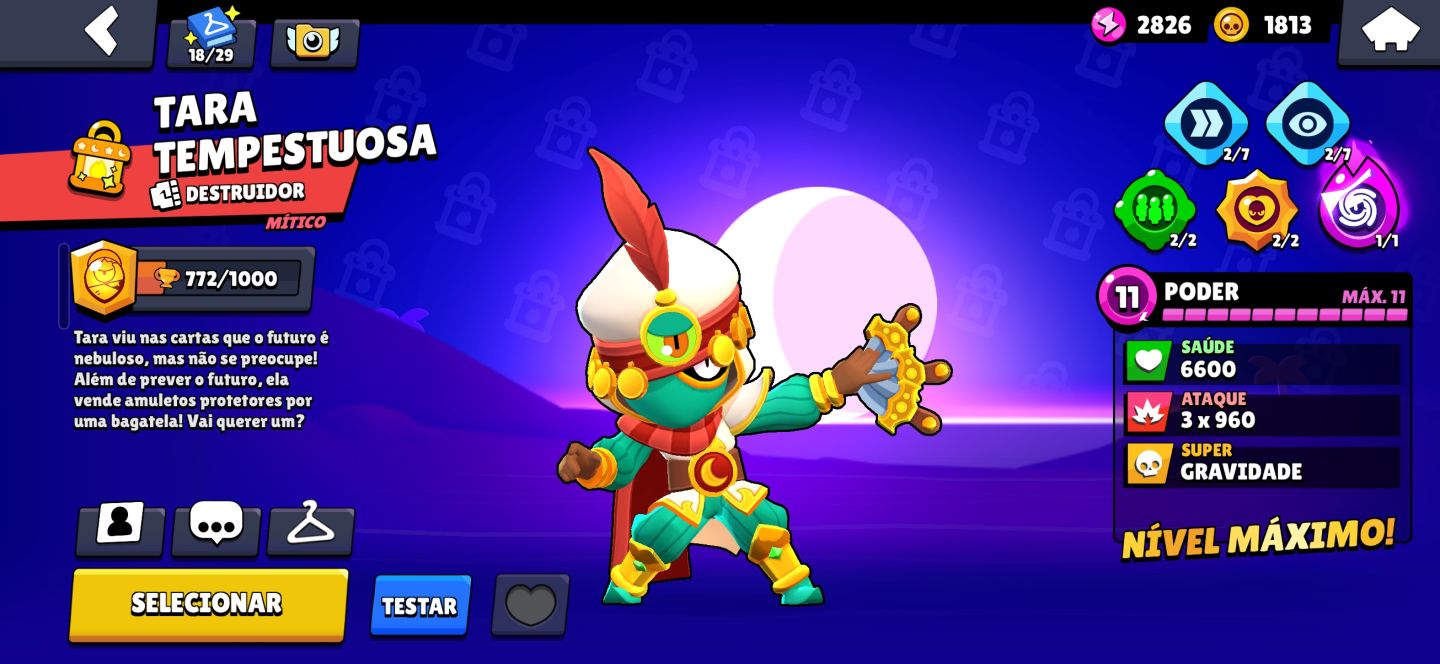 Conta braw stars com muitas coisas