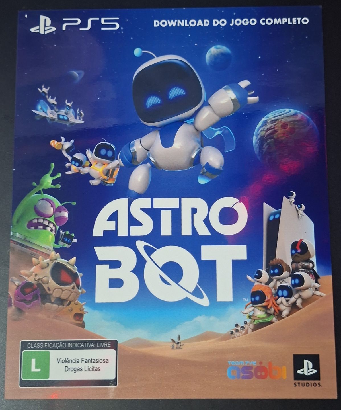 CARTÃO PRESENTE ASTRO BOT ORIGINAL PS5