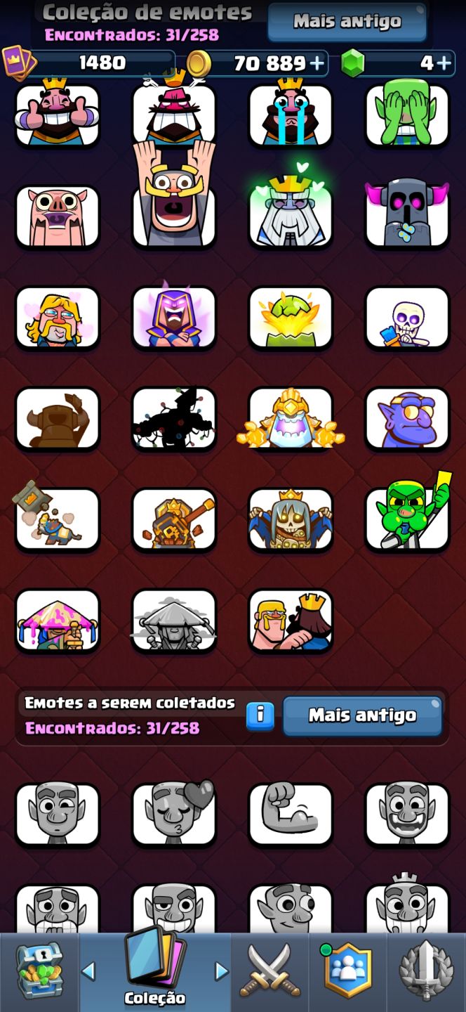 Venda de conta Clash Royale