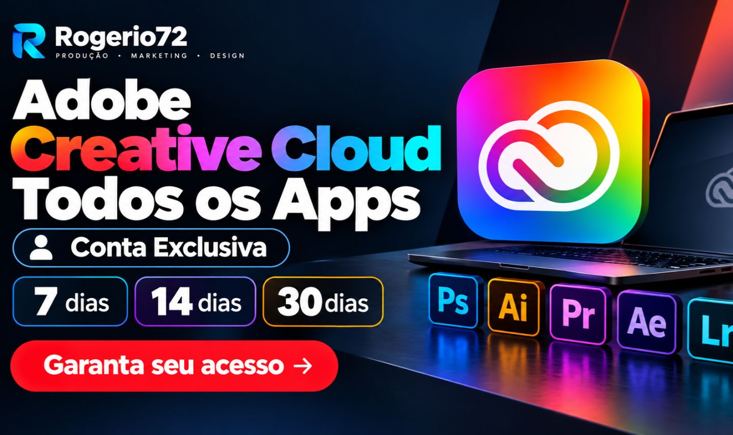 ADOBE CREATIVE CLOUD INDIVIDUAL E TODOS 20APPS ILLUSTRATOR PREMIER AFTER EFFECTS