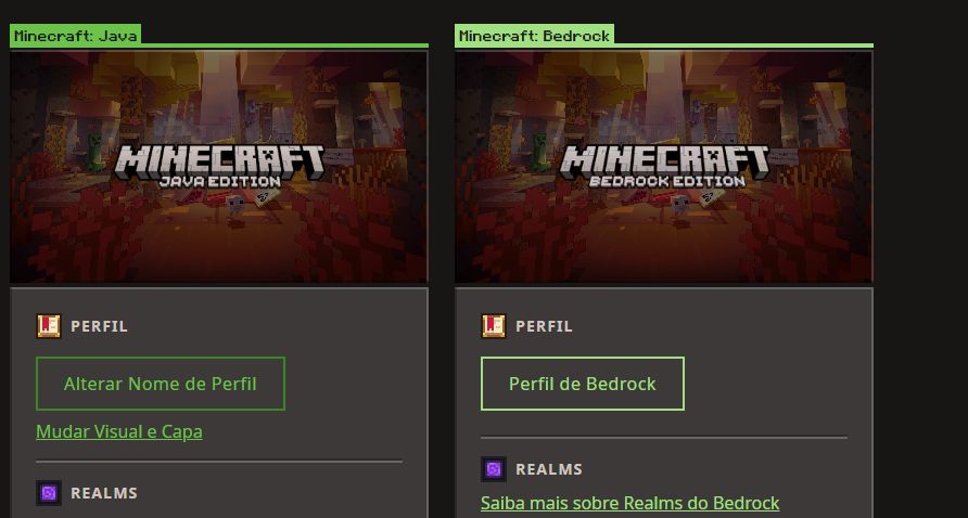 Conta FULL acesso Minecraft Java+ Bedrock