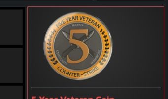 CS2 | 2.405+ HORAS (SEM PRIME) | MEDALHA/MOEDA DE 5 ANOS