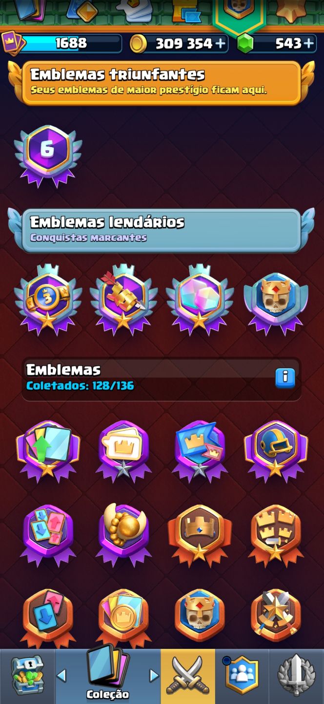 Clash Royale 13.2k Troféus | Arena 31 | Nível 16 | Evoluções | 543 Gemas