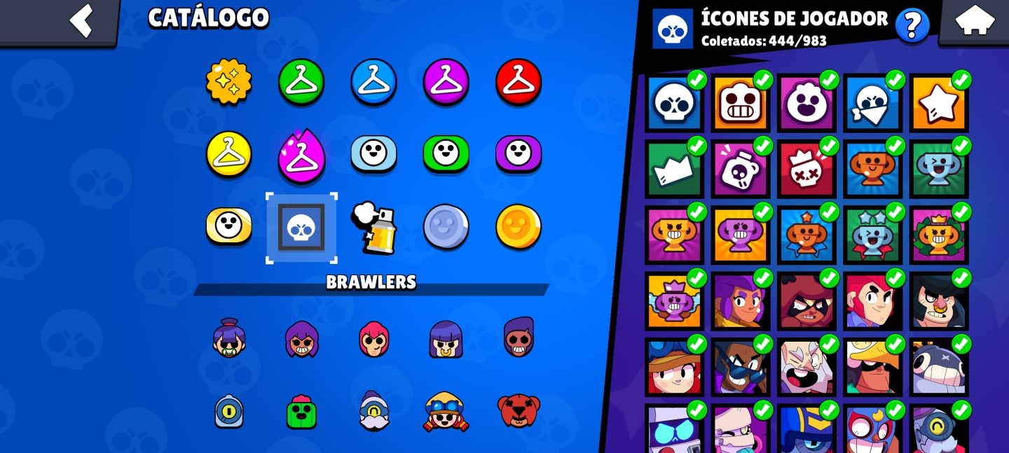Brawl Stars 61K Troféus Conta Completa | 70 Brawlers | Muitos It