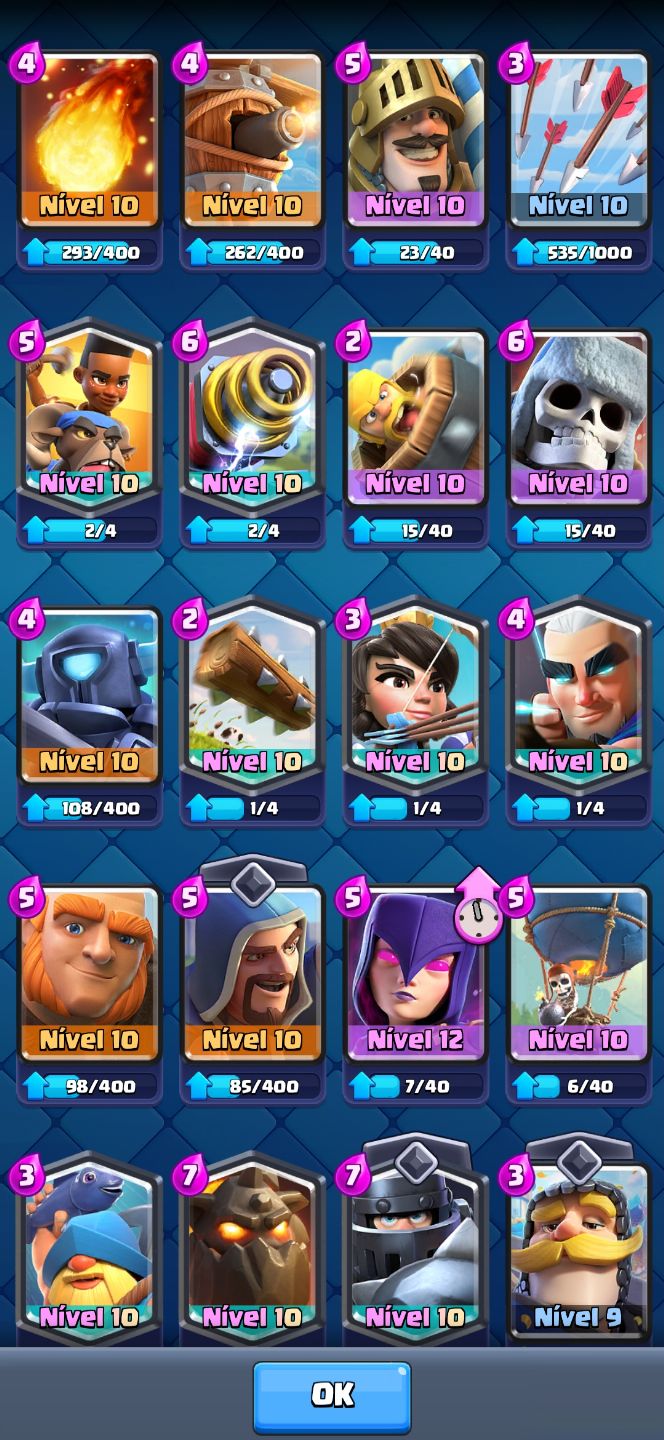 Conta Clash Royale end game